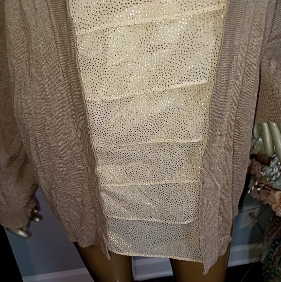 CJ Banks sweater with tiered attached tank - Picture 6 of 13